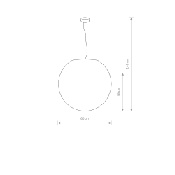 Lampa wisząca śr.60cm CUMULUS 9607 - zdjęcie 2